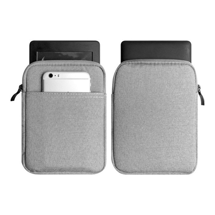 Husa universala tableta 7.5-10inch tip mapa, Impermeabila cu interior din microfibra, Sigloo, Grey