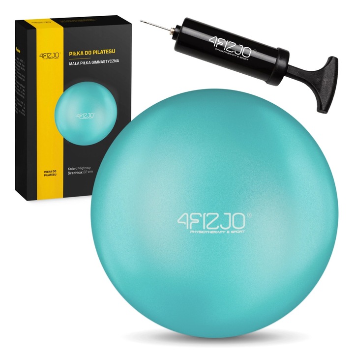 Топка за пилатес, 4FIZJO, 22 см, тюркоаз