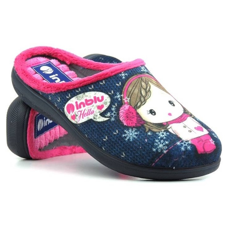 INBLU papucs, sötétkék, puha betét