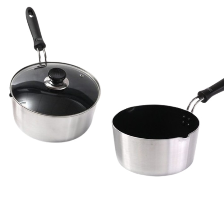 Set 3 cratite cu capac, Metal, 20, 18, 16 cm