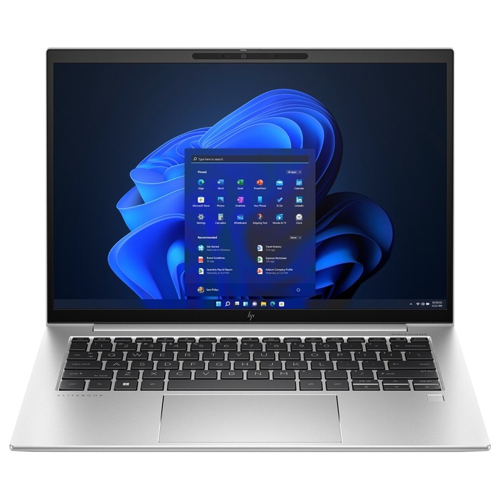 HP EliteBook 840 G10 laptop, i7-1355U, 16 GB RAM, 512 GB SSD, 14" WUXGA IPS, ezüst