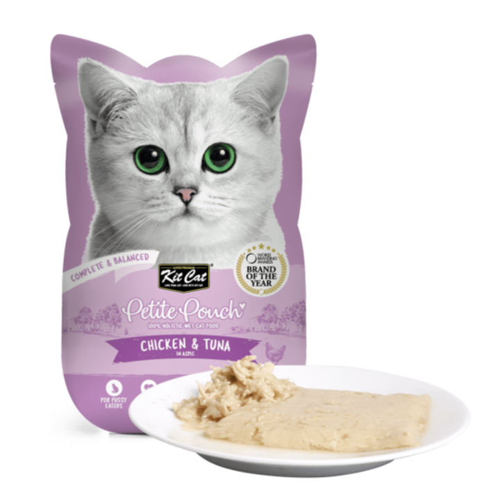 Kit Cat Petite Pouch, csirke és tonhal, 70g