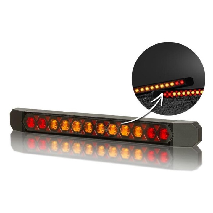 Стоп Lamiro Lizard HOR 145A, със статичен сигнал, 12V, 5901958831409