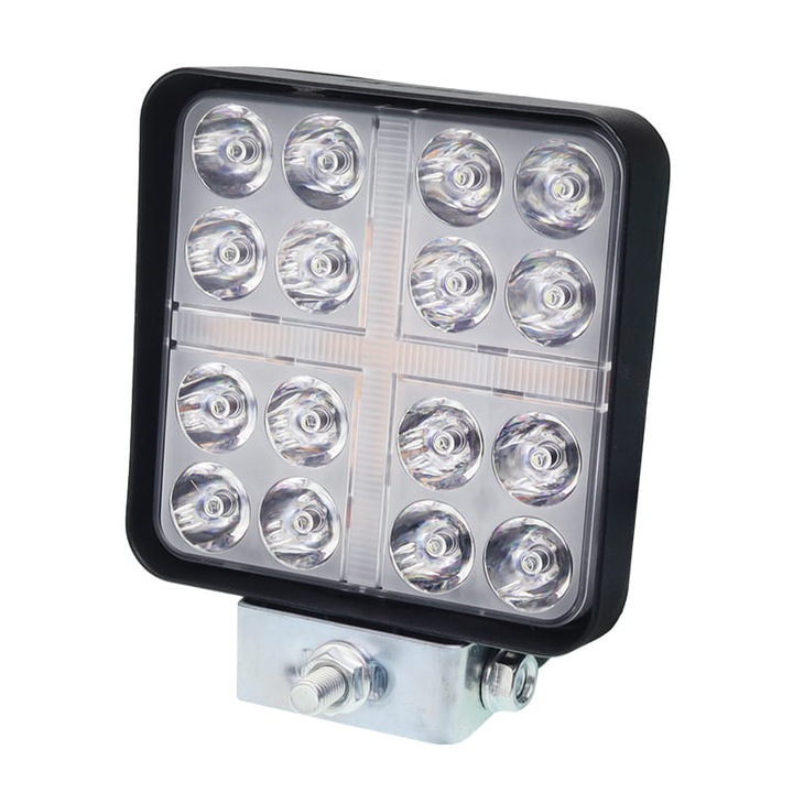Работна лампа, правоъгълна, 41 LED, GMP, 12-36V, 110x110x35mm