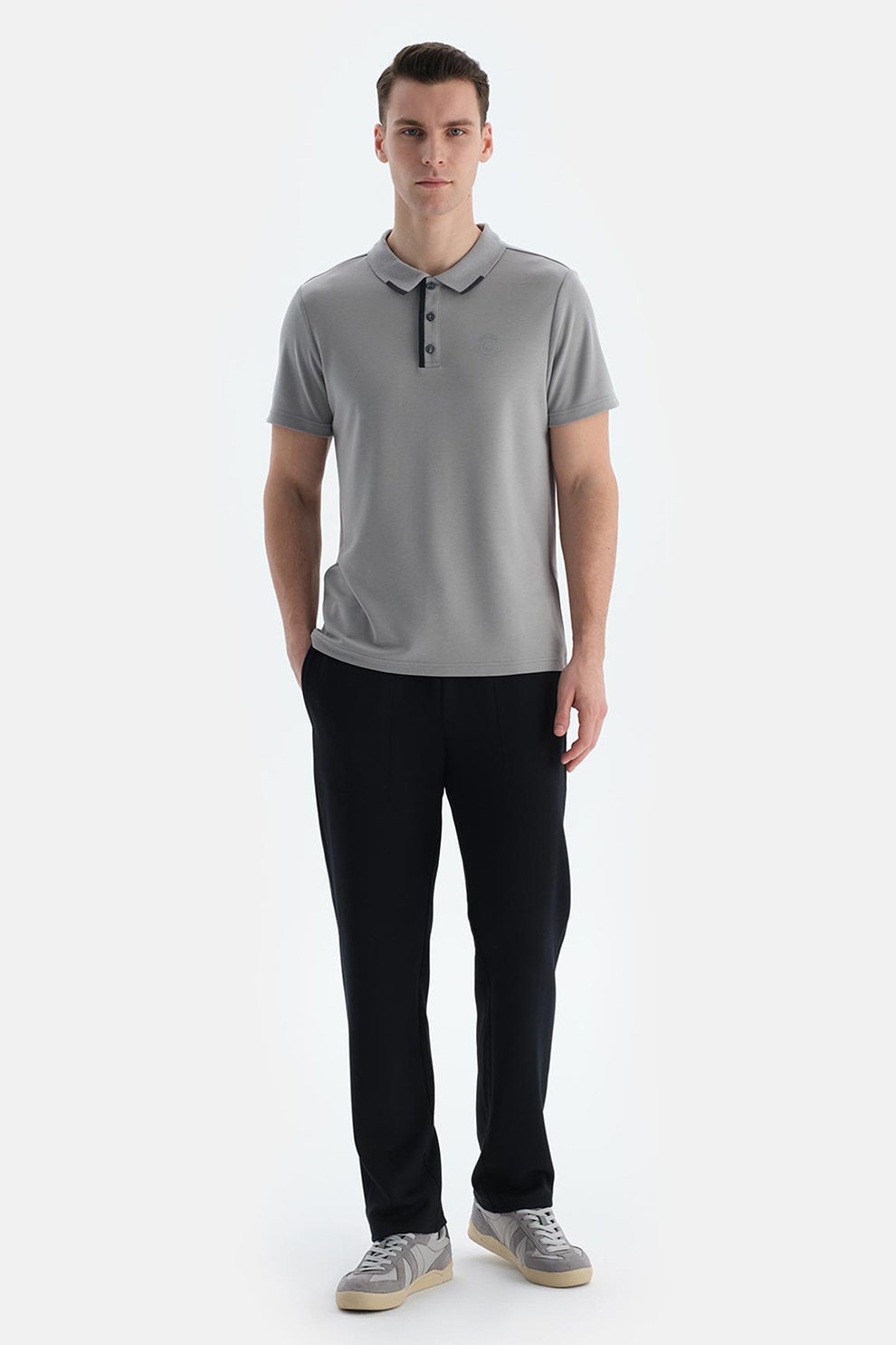 Dagi, Pantaloni din amestec de modal cu snur de ajustare, Negru, M