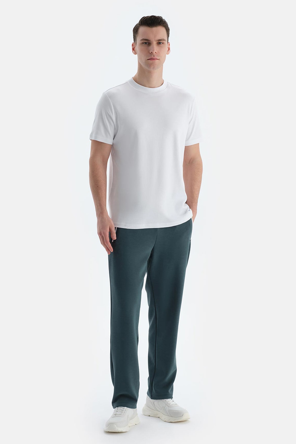 Dagi, Pantaloni de trening din amestec de modal, Verde inchis, M