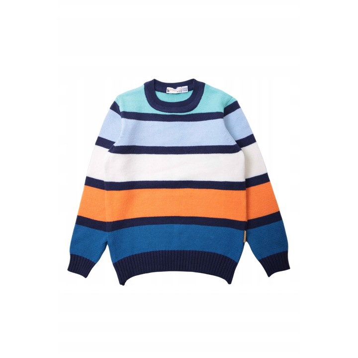 Pulover cu dungi, MODJEANS, multicolor, viscoza, pentru baieti 4-8 ani