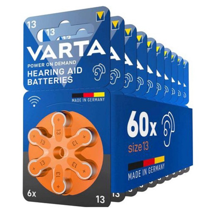 Varta, Zinc Aer, Tip 13, 1.45 V, portocaliu