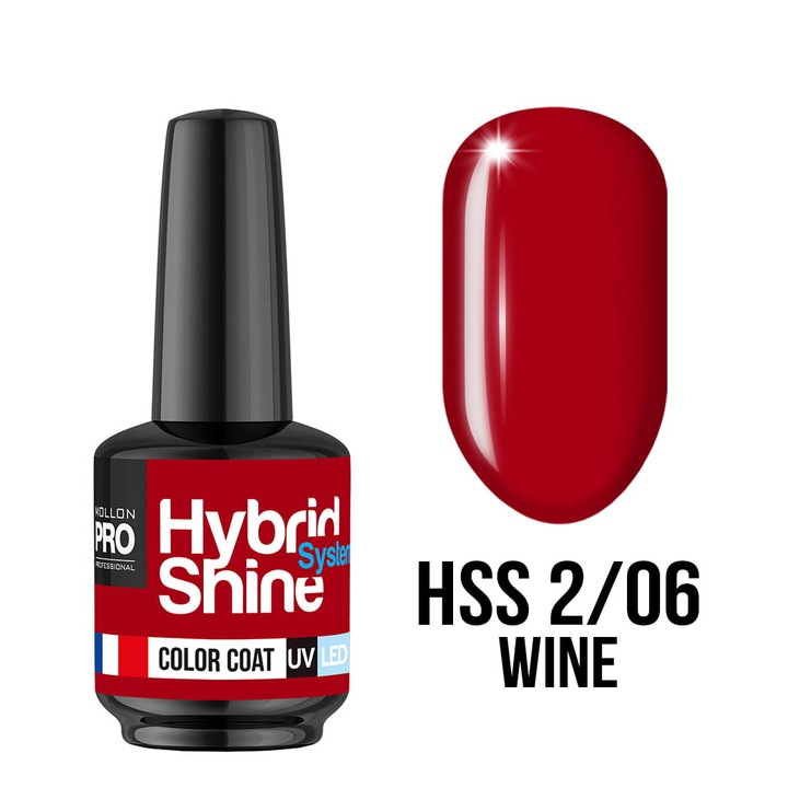 Oja hibrida MOLLON 2/06 WINE, culoare rosu vin, 8 ml