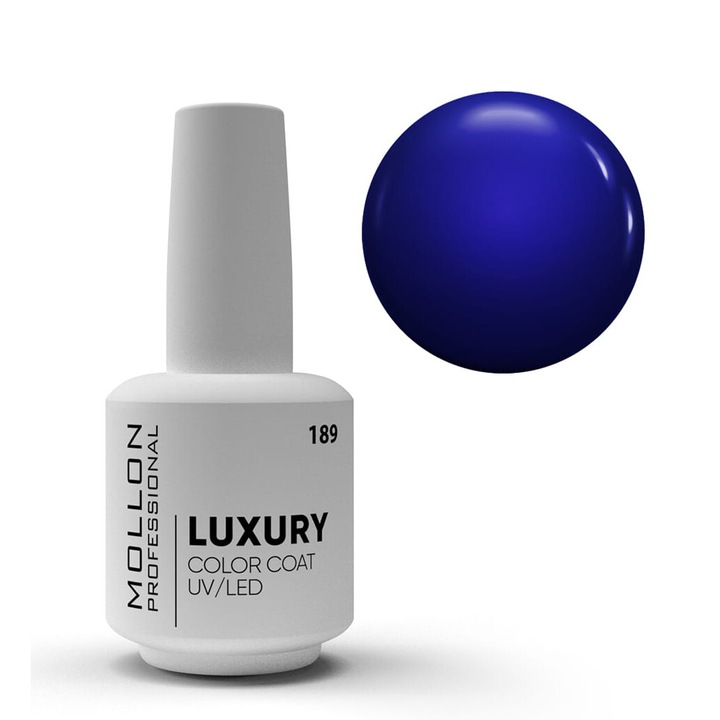 Oja hibrida 189 COBALT COUTURE, MOLLON, 8 ml, efect opac, consistenta crema