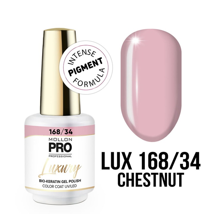 Oja hibrida 168 CHESTNUT, Mollon PRO, 8 ml, rezistenta la zgarieturi, sistem 3-faze