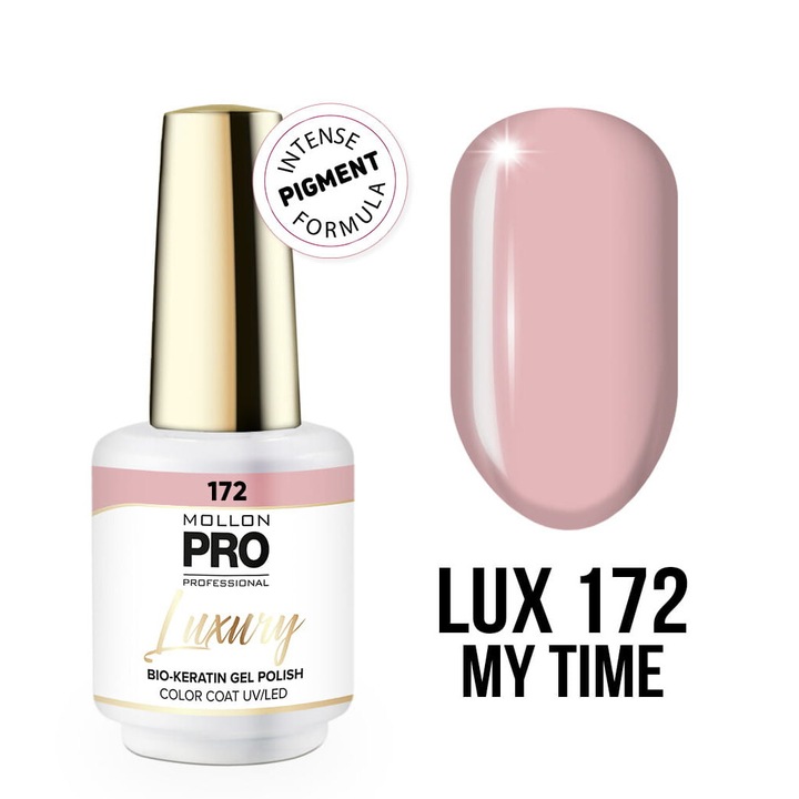 Oja hibrida 172 My Time, Mollon PRO, bej cu nuanta pastelata, 8 ml