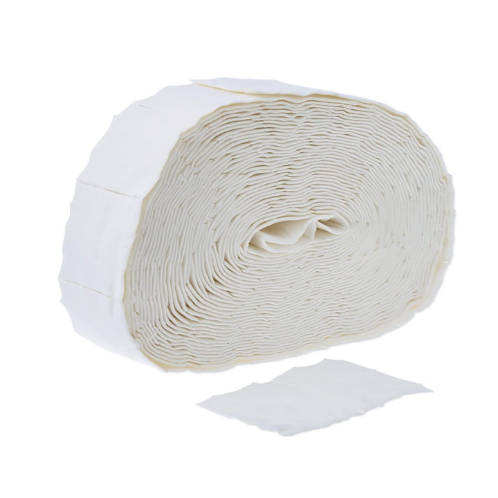 Set 500 servetele pentru unghii, Mollon, alb