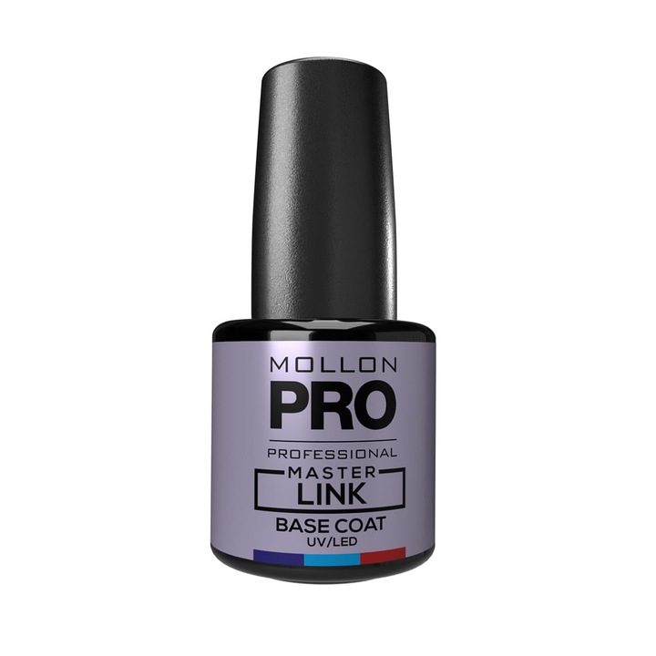 Baza de unghii Master Link UV/LED 12ml, rezistenta, usor roz, pentru intarirea unghiilor