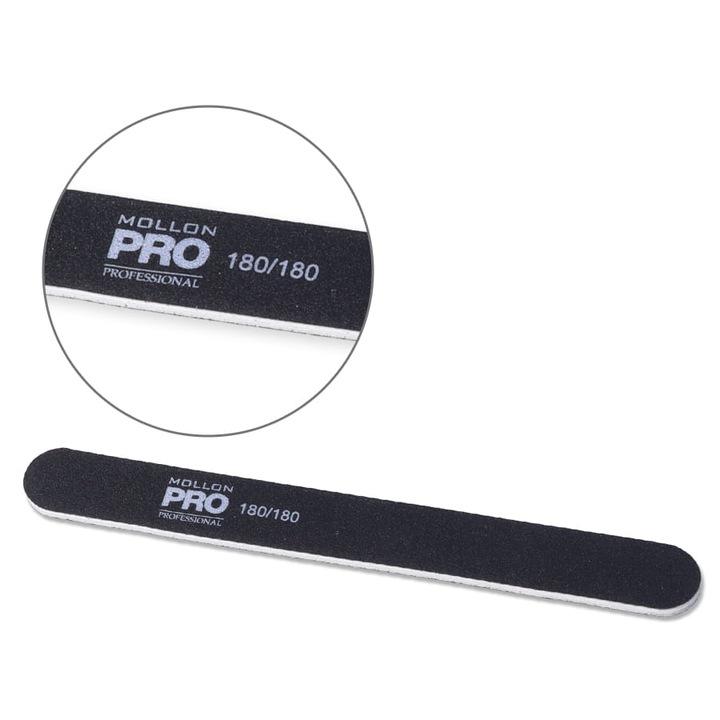 Pilnic cosmetic, MOLLON, simplu, 180/180, negru, 1 buc.
