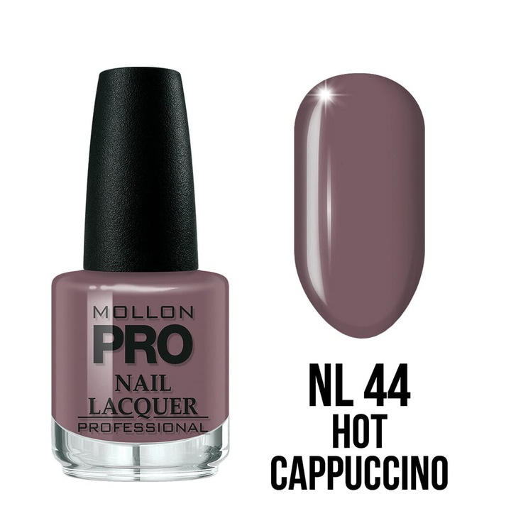 Oja clasica 15 ml - Mollon PRO, maro, rezistenta, usor de aplicat