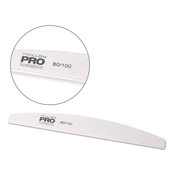 Pilnic cosmetic, Mollon PRO, 80/100, alb, set 1 buc.