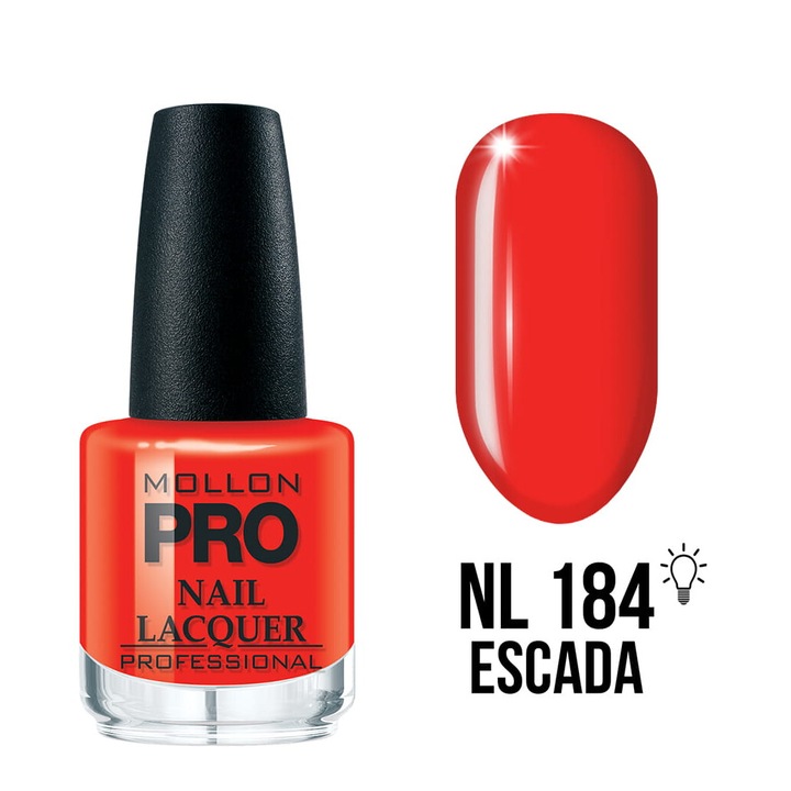 Oja clasica 15 ml - Mollon PRO, rezistenta, rosu