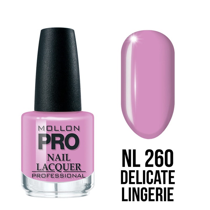 Oja clasica 15 ml - Mollon PRO, rezistenta, roz