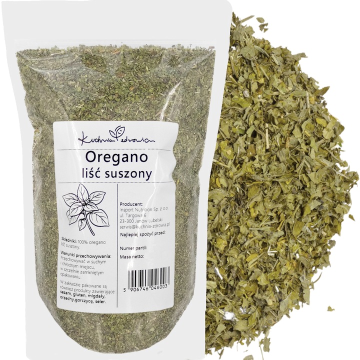 Oregano uscat - Kuchnia Zdrowia - Natural - Fara aditivi inutili - Condiment perfect - Sigilat ermetic cu un ziplock - Doypack: ( 200g )