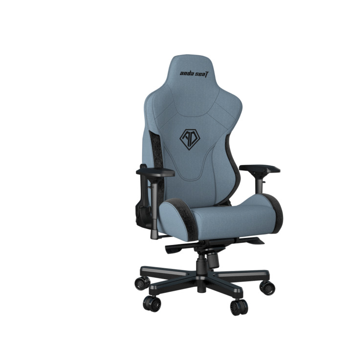 Scaun de gaming pentru birou T-Pro 2 XL Anda Seat, albastru, rotativ