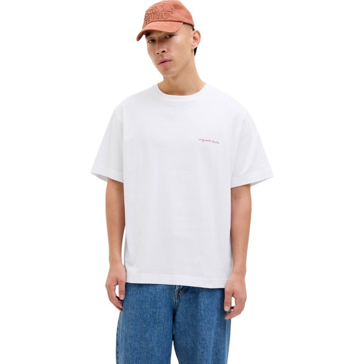 Tricou JACK &JONES Marrakesh Sketch 42012, Alb