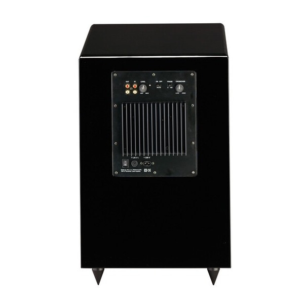 Subwoofer activ Acoustique Quality Pontos W, 12 inch, pentru sistem home cinema sau stereo, MDF, negru