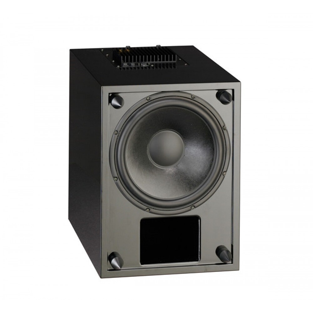 Subwoofer activ Acoustique Quality Pontos W, 12 inch, pentru sistem home cinema sau stereo, MDF, negru