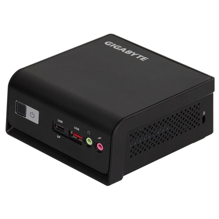 Mini PC Gigabyte BRIX Barebone GB-BTIP-N250, Intel N250, 117x113x56mm, Negru