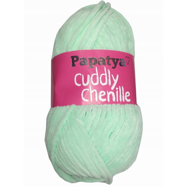 Tűzálló textil Papatya Cuddly Chenille, 100% mikropolyester, 120mb, pisztácia