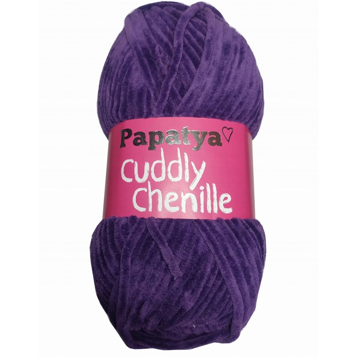 Tűz textil Papatya Cuddly Chenille, ibolya, 100g, 120mb