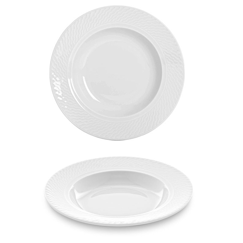 Farfurie adanca din portelan 23cm GURAL colectia PANAMA