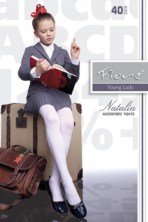Ciorap FIORE Natalia 40 Den, Alb