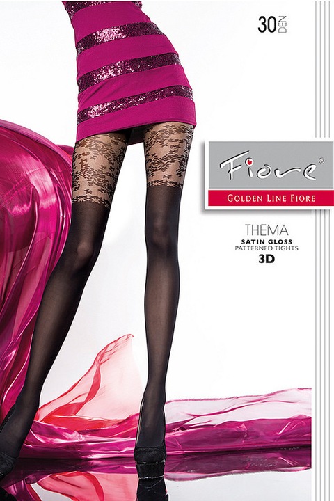 Ciorap FIORE Thema 30 Den, Gri deschis