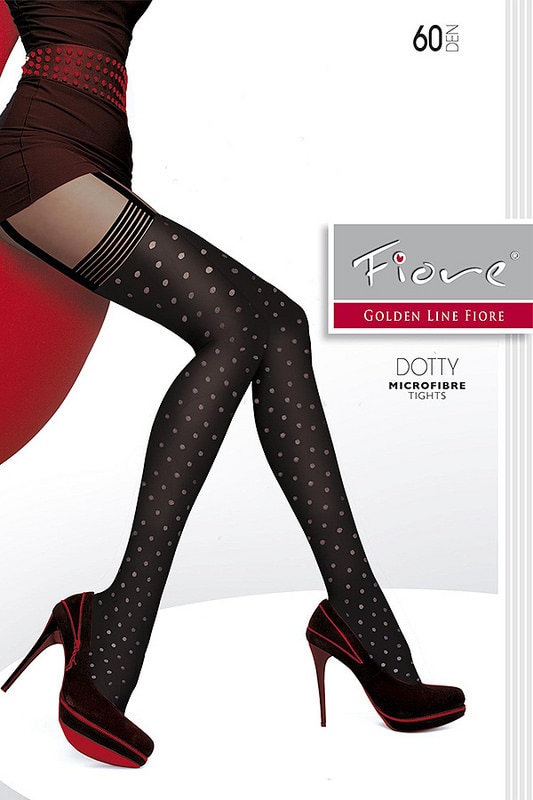 Ciorap FIORE Dotty 60 Den, Negru