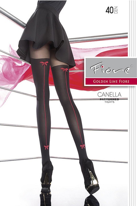 Ciorap FIORE Canella 40 Den, Negru