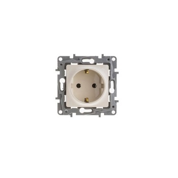 Priza schuko,Niloe,2P+T, standard german, cu protectie mecanica pentru copii, ivoar Priza schuko,Niloe,2P+T, standard german, cu protectie mecanica pentru copii, ivoar