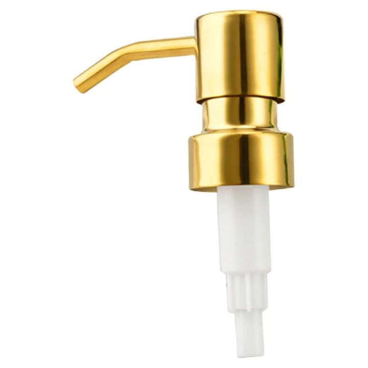 Дозатор за сапун, неръждаема стомана, злато, 10.5x6x3см