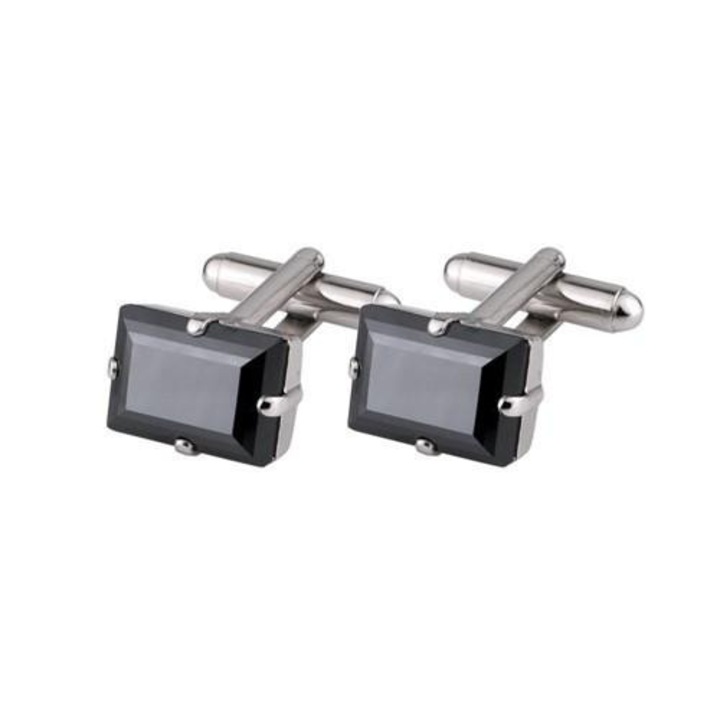 Butoni camasa Elegant Black Carla Brillanti cu cristale Swarovski