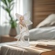 Statueta decorativa, figura de zana, 8x12x17cm, ornament pentru birou, cadou pentru iubitorii de zane