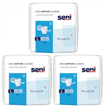 Pachet promo Seni Active Classic Large, 3 x 30 bucati Pachet promo Seni Active Classic Large, 3 x 30 bucati