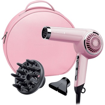 Uscator de par Remington D41110OP, 2000W, 2 viteze, 3 trepte temperatura, Concentrator, Difuzor, Roz Uscator de par Remington D41110OP, 2000W, 2 viteze, 3 trepte temperatura, Concentrator, Difuzor, Roz