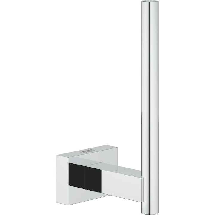Suport role hartie Grohe Essentials Cube, fixare ascunsa, Crom