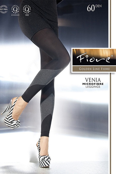 Ciorap FIORE Venia 60 Den, Negru