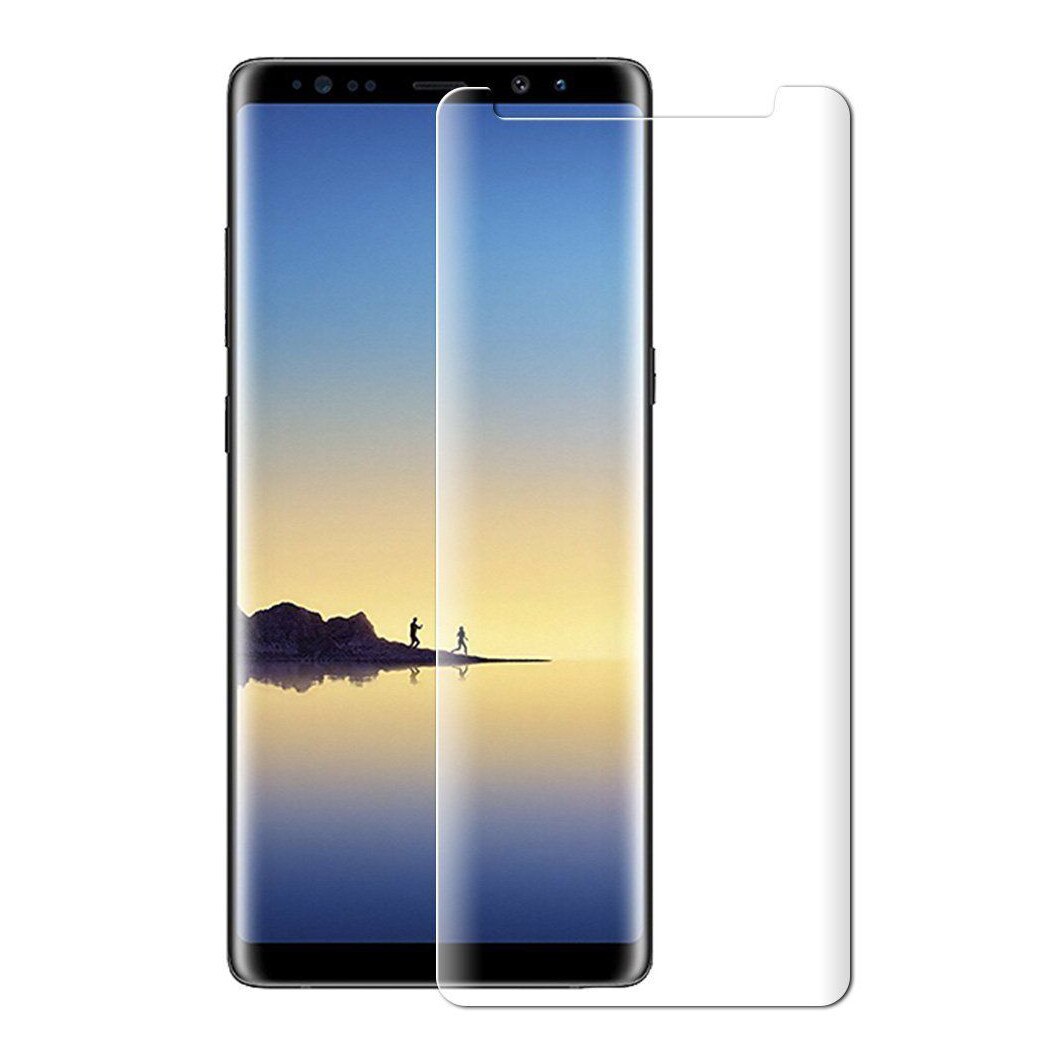 Folie protectie sticla securizata 3D curbata pentru Samsung Galaxy Note 8(pentru husa), transparent