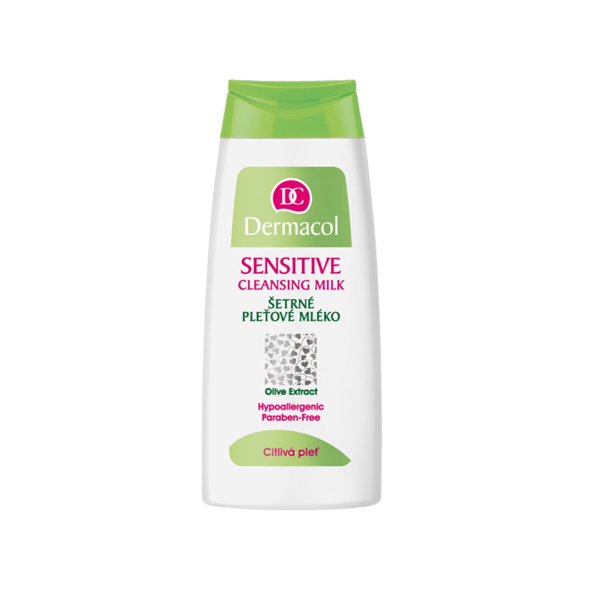 Lapte pentru curatare Dermacol cu extract din masline pentru tenul sensibil, 200 ml