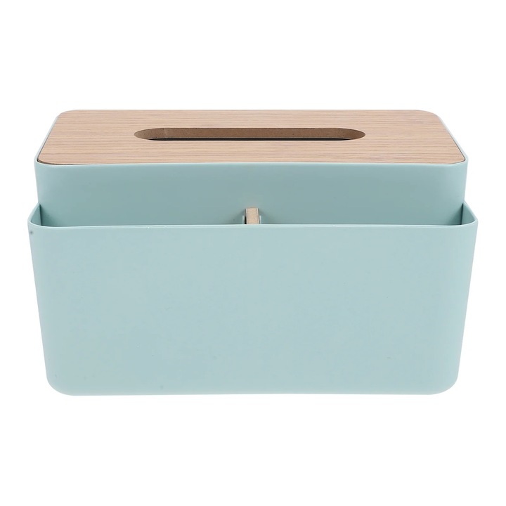 Салфетник от дърво и PP, модерен дизайн, многоцветен, 20x12x10см