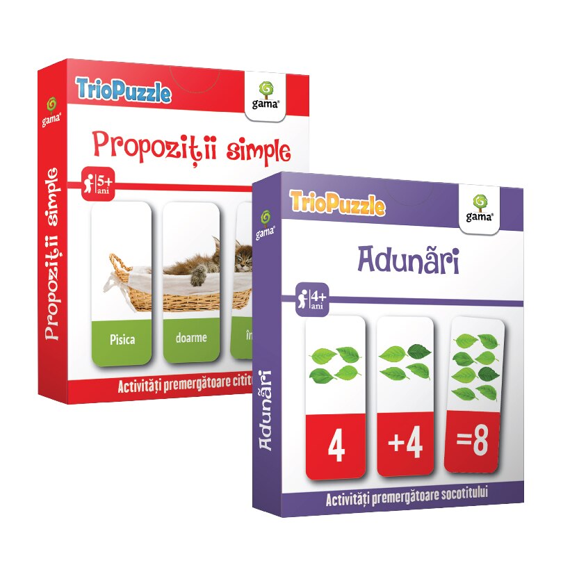Set de carti Editura Gama. TrioPuzzle 5+