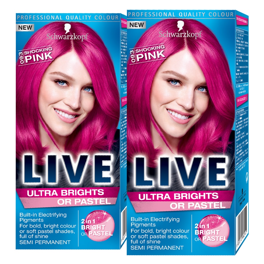 Komplekt Live 2 X Boya Za Kosa Live Ultra Brights Or Pastel 93 Pink 2 X 80 Ml Emag Bg