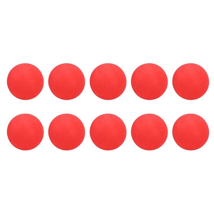 Set 10 mingi de golf din spuma EVA, Enforose, 65mm, pentru antrenament in interior si exterior, rosu